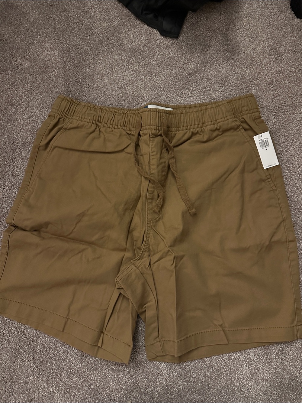 Men's Old Navy Drawstring Casual Shorts in Brown/dark khaki